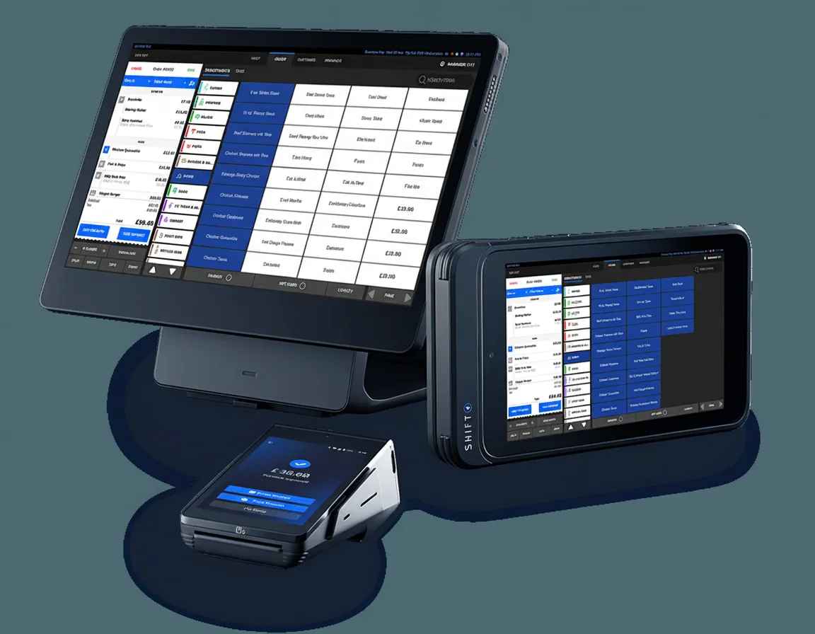 Shift4 EPOS terminal, tablet and card reader